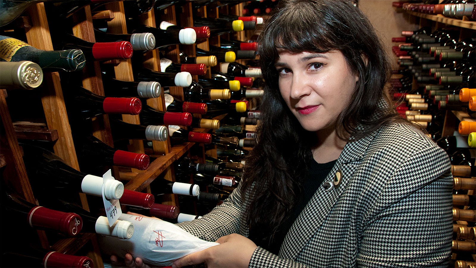 Jessica Elaine Garcia in El Meson’s wine cellar